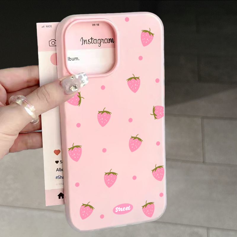 Sweet Pink Strawberry Pattern  - Xiaomi Redmi Note 14 review and price