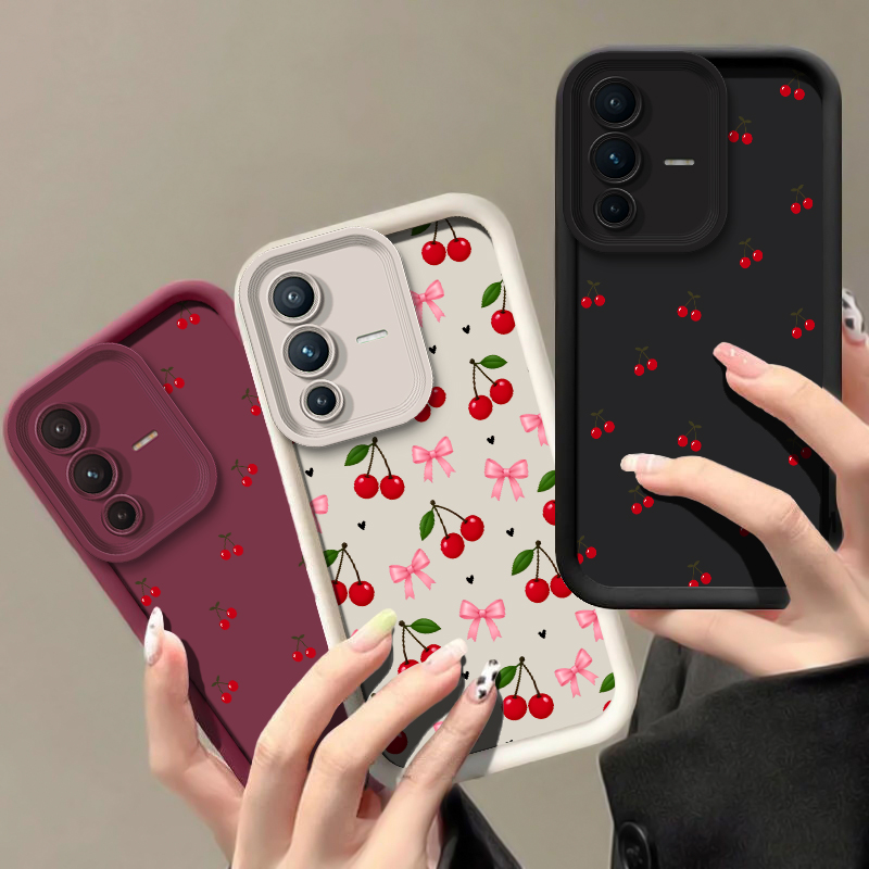 Bow Cherry Pattern Phone Case  - Vivo V40 review and price