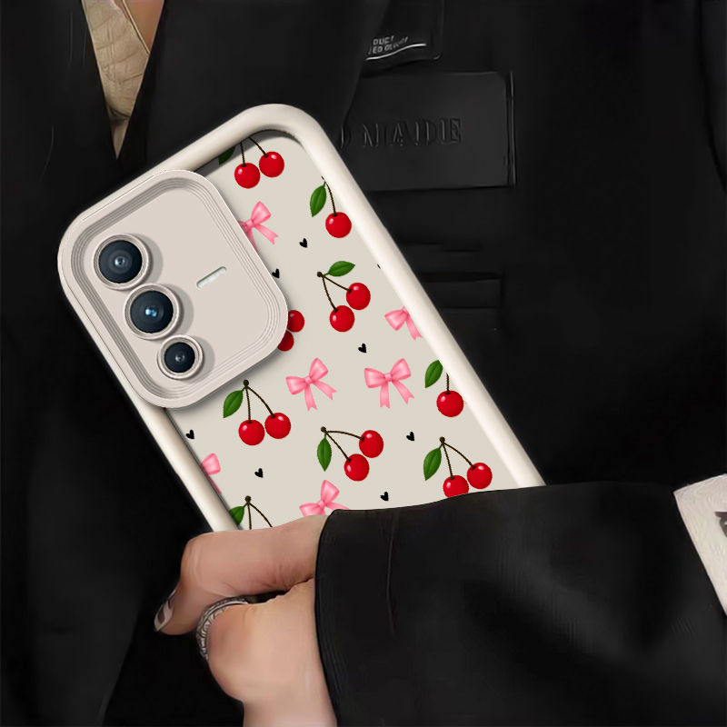 Bow Cherry Pattern Phone Case  - Vivo V40 review and price